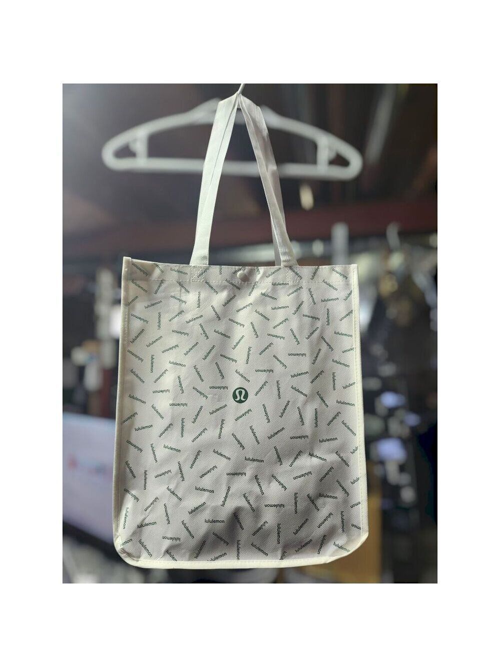 lululemon shopping bag x 3 white large